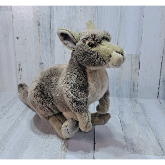 Kangaroo Plush FAO 16" Tall Stuffed Animal Toys R Us Outback Safari No Baby Joey - Picture 3 of 16